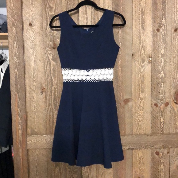 Navy blue sleeveless dress - Picture 1 of 1
